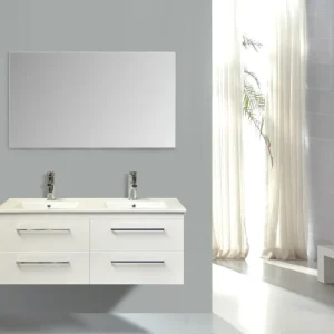 Uitverkoop Sanicare Q14 badkamermeubel 4 laden 120 cm schots-eiken