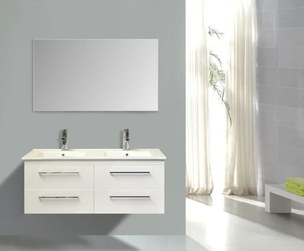Uitverkoop Sanicare Q14 badkamermeubel 4 laden 120 cm schots-eiken