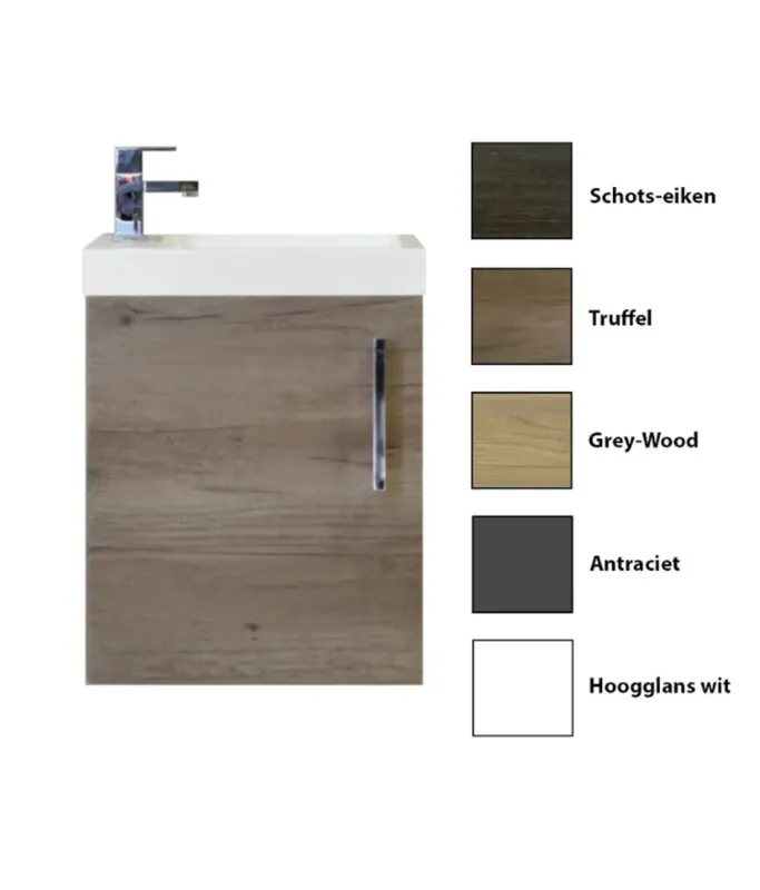 Sanicare Q40 toiletmeubel 40 cm truffel Must-Have