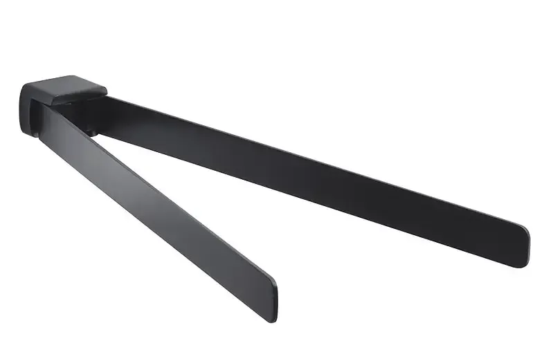 Korting Sapho Zen Black zwarte draaibare handdoekhouder 36cm