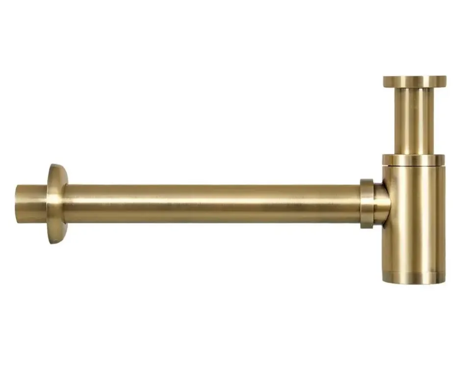 Laatste Kans Differnz Mix design sifon geborsteld messing goud