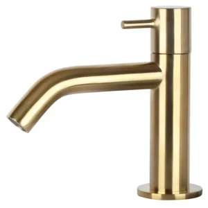 Differnz Mix toiletkraan geborsteld messing goud gebogen fonteinkraan Speciale Aanbieding