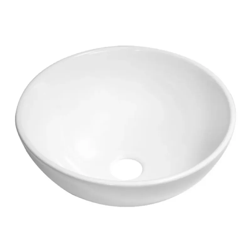 Brauer Bowl waskom keramiek 28cm wit glans Op = Op