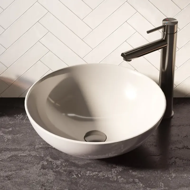 Brauer Bowl waskom keramiek 40cm wit glans Fabrieksprijs