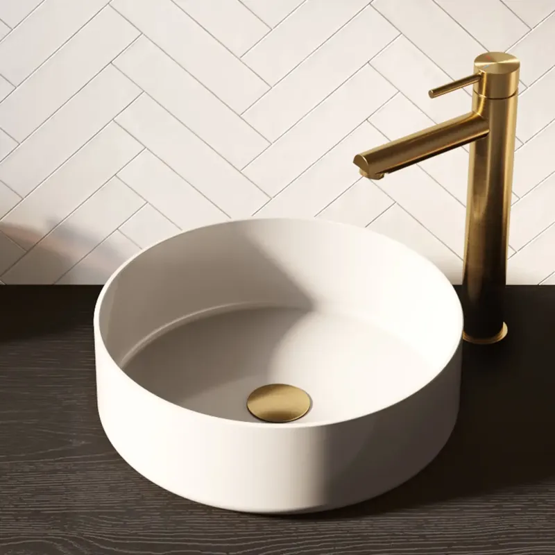 Brauer Circle waskom keramiek 36cm wit glans Betrouwbaar