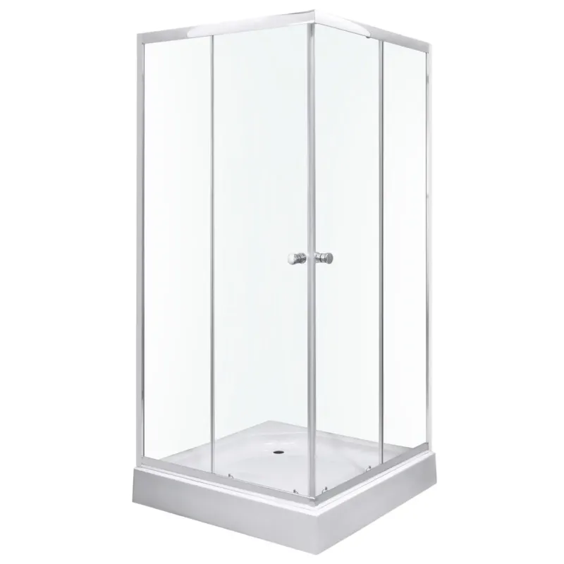 Voordeelprijs Kerra Olga Square douchecabine vierkant incl. douchebak 80x80cm wit
