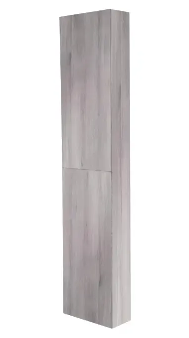 Voordeelprijs Best Design Blanco hoge kolomkast 180x35x30cm grijs eiken