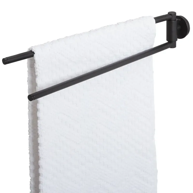 Op = Op Tiger Urban 2-armig handdoekrek 45cm zwart