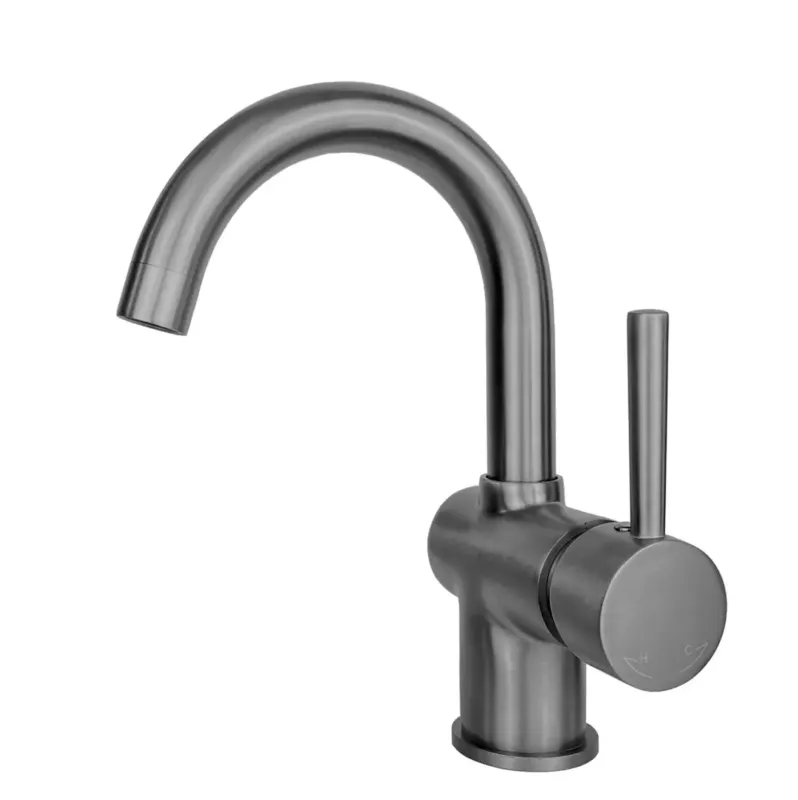 Best Design Moya wastafelkraan met draaibare uitloop gunmetal verouderd ijzer Beperkt Aanbod