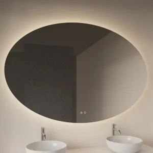 Gliss Design Oval spiegel met LED-verlichting 120x80cm Finale Uitverkoop