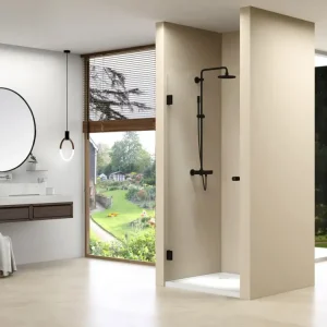 van Rijn ST01 profielloze nisdeur 90cm zwart mat Lage Kosten