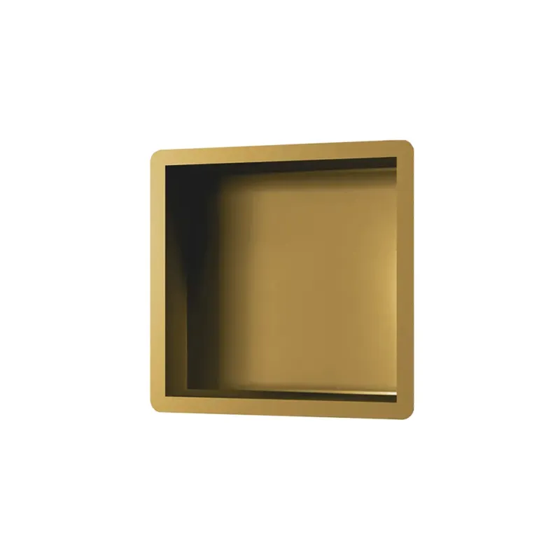 Brauer Gold Edition inbouwnis 30x30cm geborsteld messing PVD Aanbieding