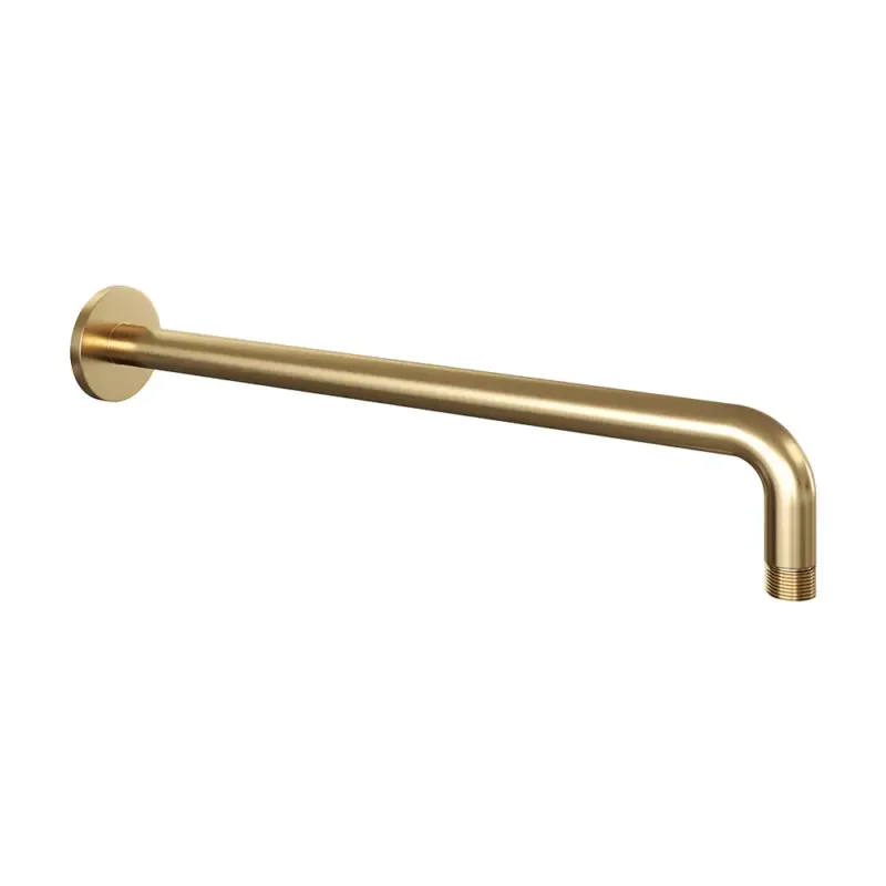 Brauer Gold Edition gebogen wandarm geborsteld messing PVD Direct Beschikbaar