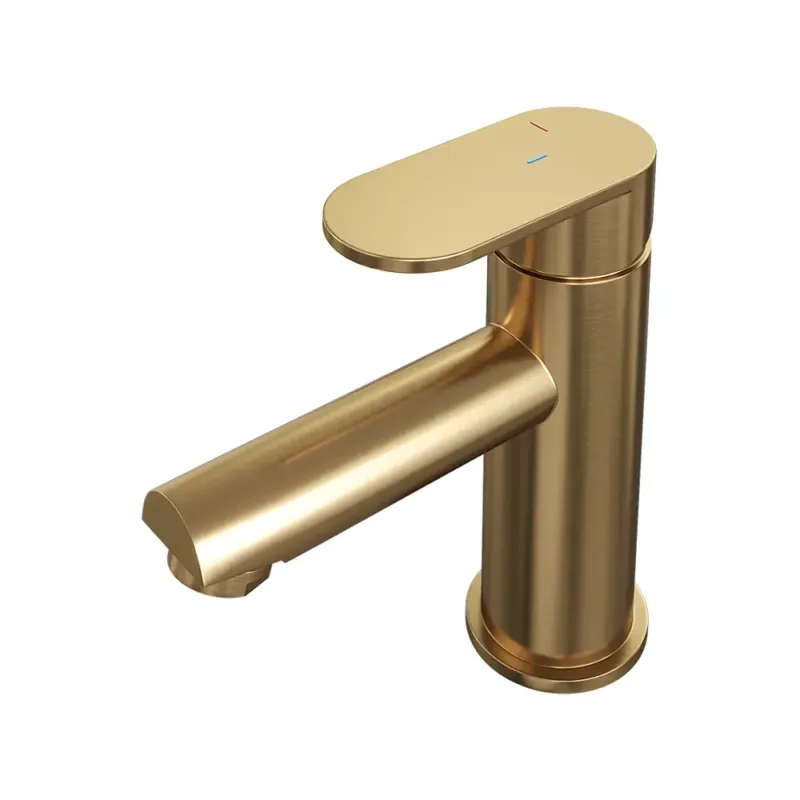 Brauer Gold Edition ColdStart wastafelkraan energy-saving model C messing geborsteld PVD Express Levering