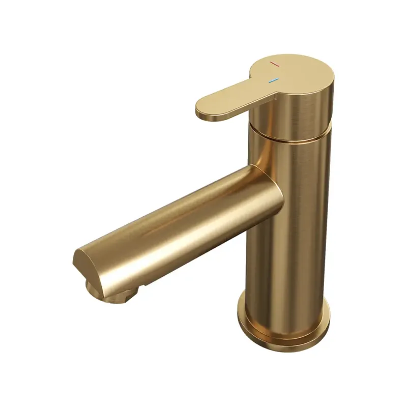 Laatste Versie Brauer Gold Edition ColdStart wastafelkraan energy-saving model D messing geborsteld PVD