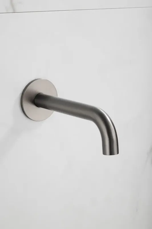Saniclear Plus baduitloop 20cm ijzer verouderd - gunmetal Gecertificeerd