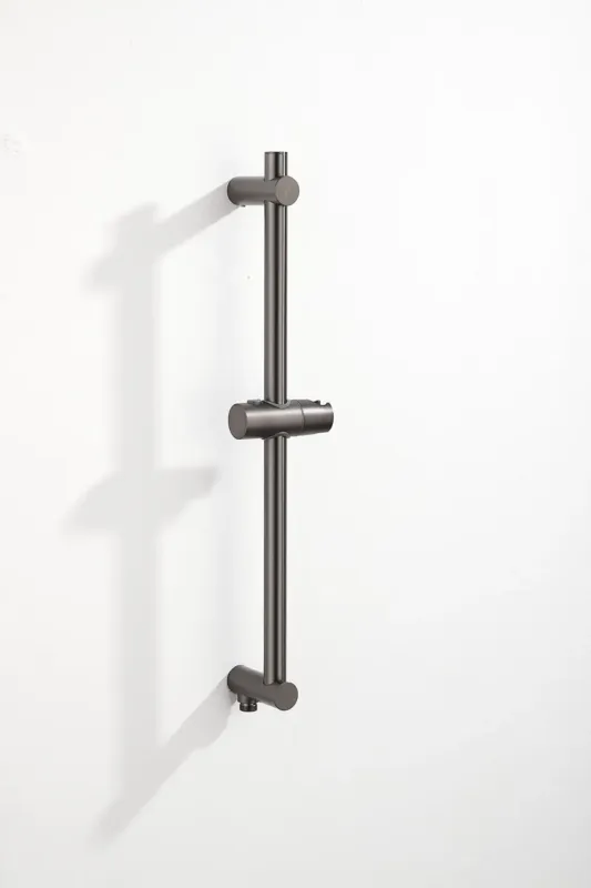 Veilige Betaling Saniclear Plus douche glijstang met wateraansluiting 60cm verouderd ijzer - gunmetal