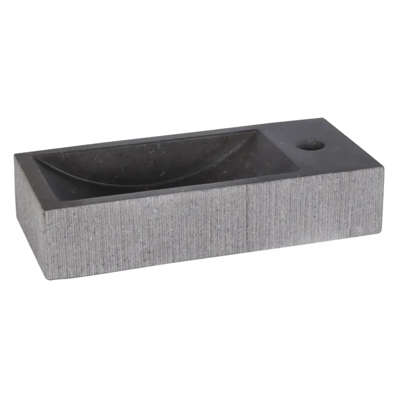 Differnz Ribble fontein 38x18x8cm natuursteen bombai black Gereduceerde Prijs