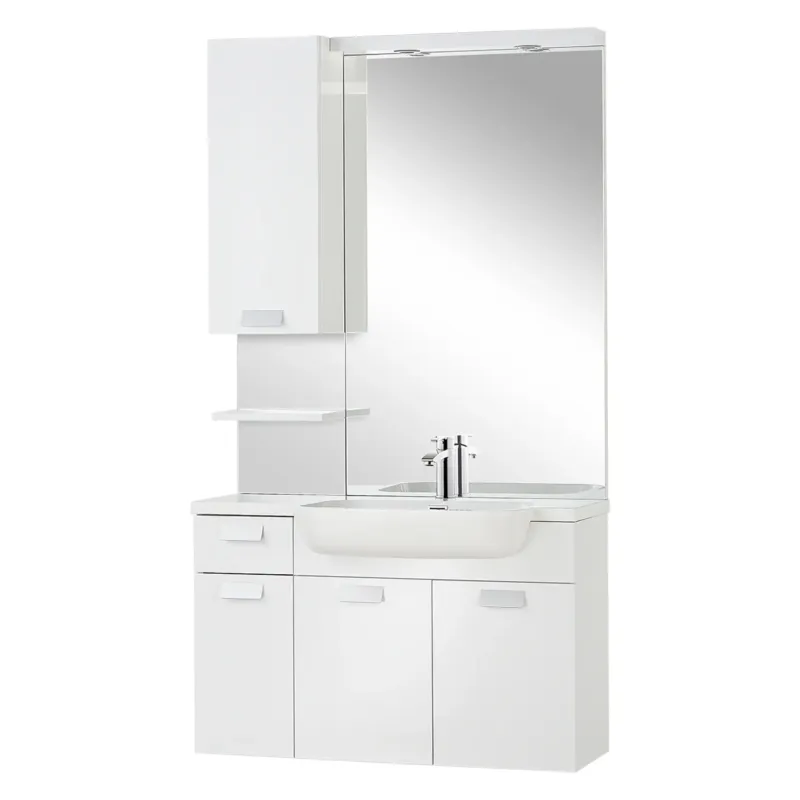 Korting Differnz Fabulous badmeubelset 100cm wit