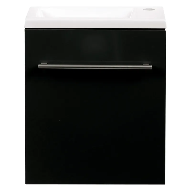 Differnz Tight toiletmeubel 40cm zwart Hete Deal