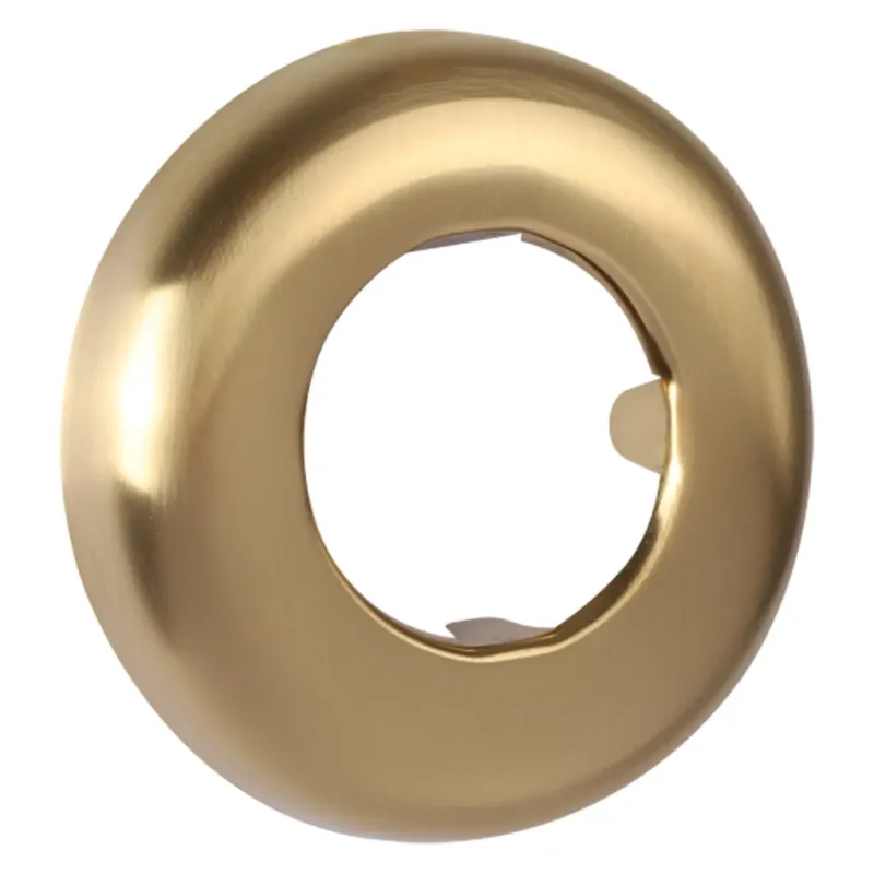 Uitverkoop Differnz rozet tbv vloerbuis 32x65x10mm mat goud