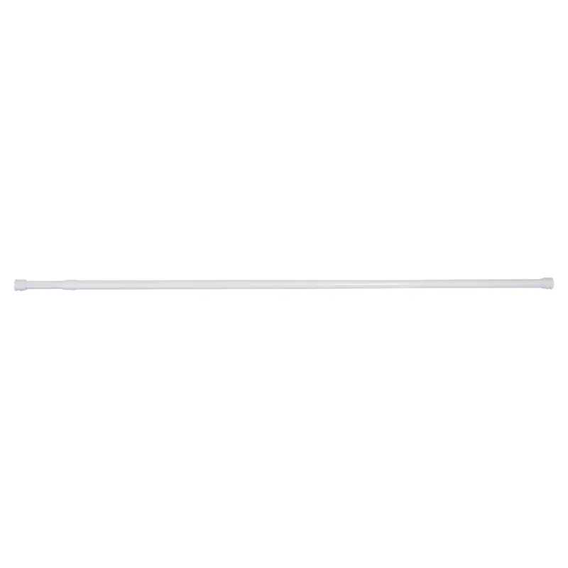 Differnz Round douchegordijnstang om vast te klemmen 125-220cm wit Speciale Aanbieding