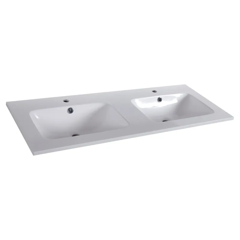 Bestseller Differnz Reno dubbele wastafel 120x46cm wit