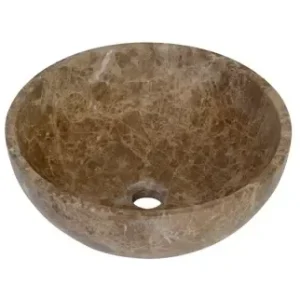 Plieger Round waskom 38x13,6cm marmer bruin Tijdelijk Beschikbaar