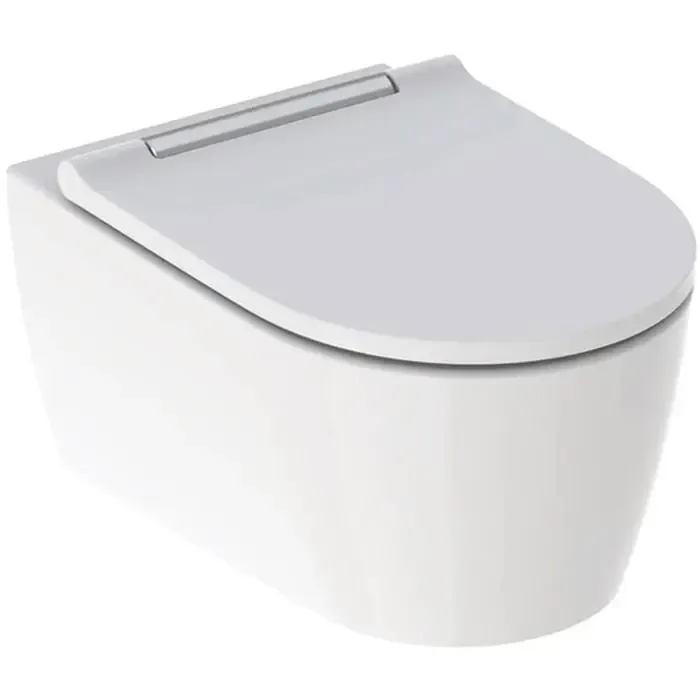 Beperkt Aanbod Geberit One wandcloset diepspoel TurboFlush met softclose zitting en Quick-Release wit/chroom