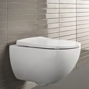Geberit Acanto wandcloset diepspoel Rimfree met zitting wit Koopje