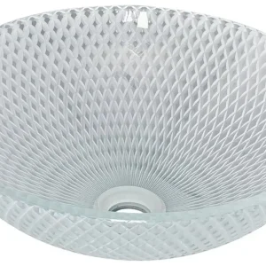 Weekendaanbieding Sapho Puketa glazen waskom 42x42cm