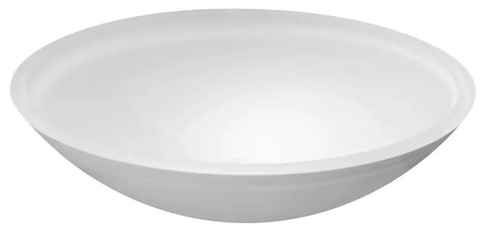 Sapho Telica glazen waskom 42x42cm mat wit Gratis Retour