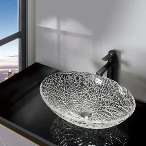 Goedkoop Sapho Purus glazen waskom 50x36cm