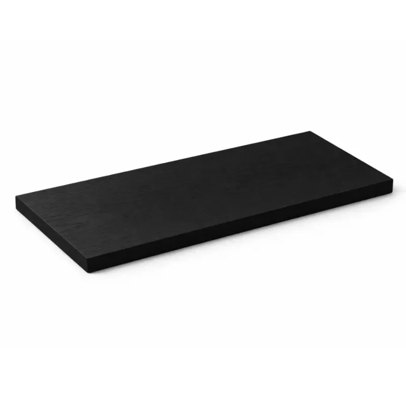 Flitsaanbieding Saniclear Lovi plank voor waskom 40x23.5x1.6cm black wood