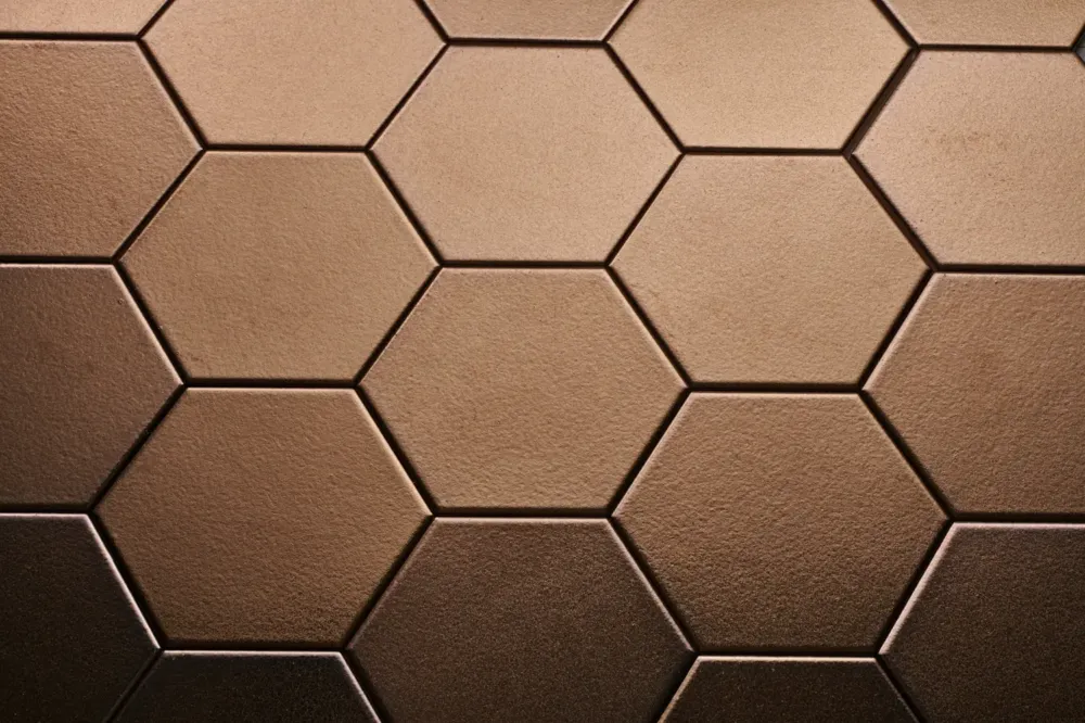 DTG Onda wandtegel hexagon 15x17 aged bronze Goedkoop