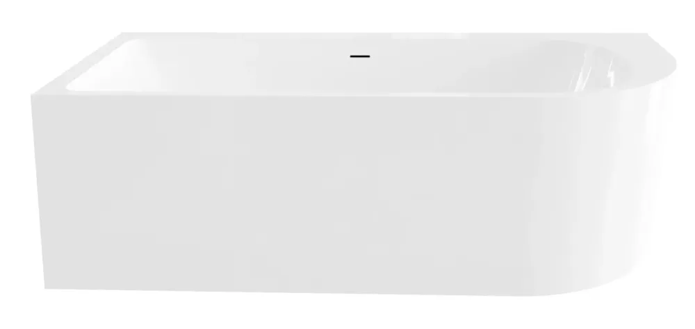 Best Design Munster half vrijstaand bad 180x80cm links glans wit Voordeelprijs