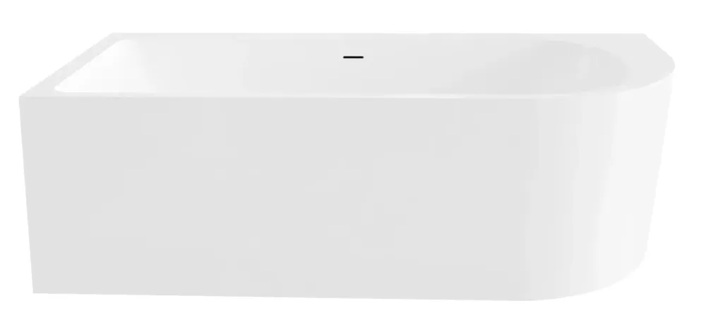 Best Design Living half vrijstaand bad 180x80cm links mat wit Finale Uitverkoop