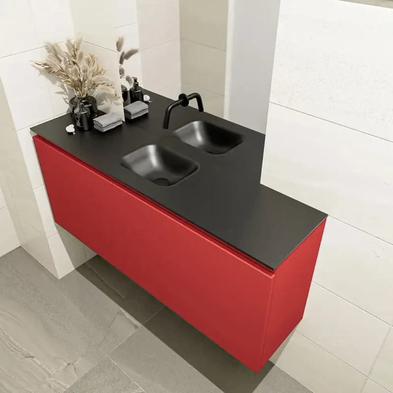 Mondiaz Olan 120cm toiletmeubel fire met wastafel urban midden geen kraangat Goedkoop