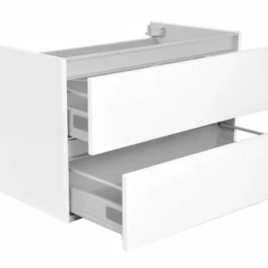 Weekendaanbieding Onderkast Luna 80X47 Wit (2 Laden)