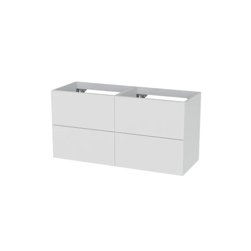 Wastafelonderkast Tiger Studio 120 cm Hoogglans Wit Actieprijs