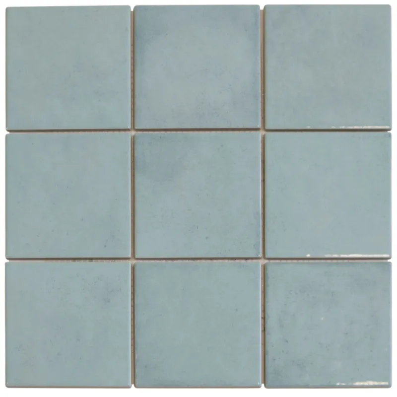 Gecertificeerd Mozaiek Tegel Kasba 29,7x29,7 cm Glans Turquoise (Prijs per M2)