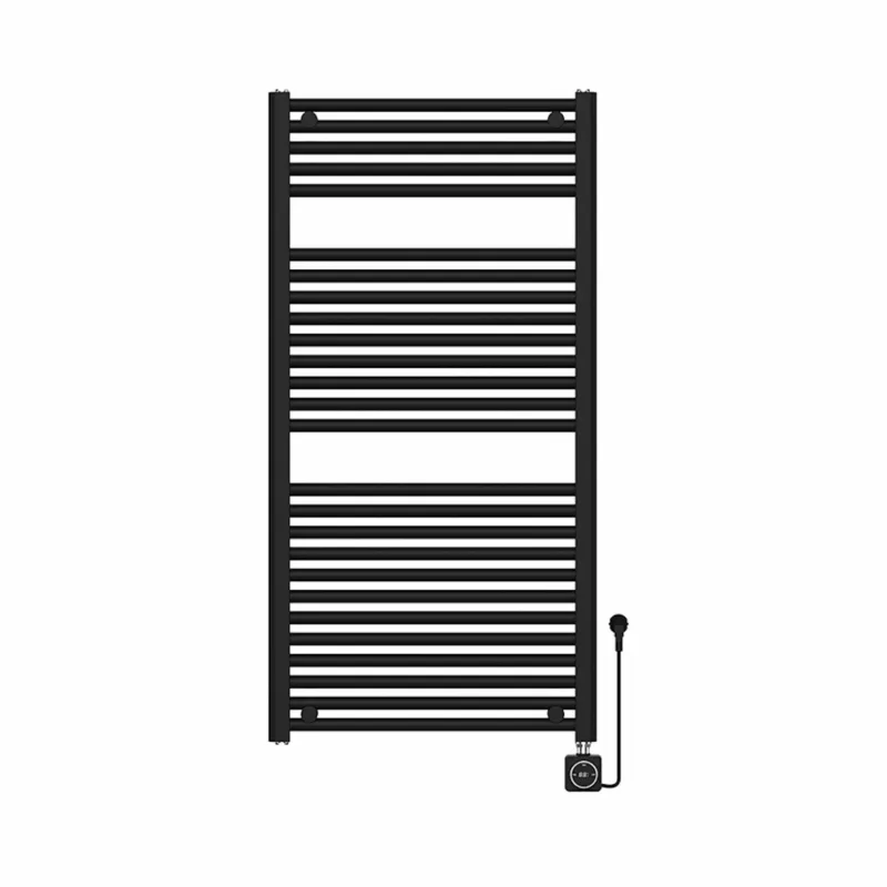 Korting Elektrische Radiator Wiesbaden Elara 118.5x60 Cm Smart Wifi Mat Zwart