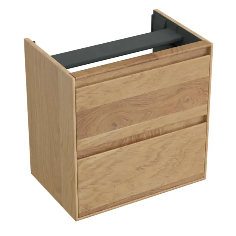 Fabrieksprijs Onderkast Forzalaqua Reno 59.5x39.5x60 Cm 2 La Softclose Eiken Smoke