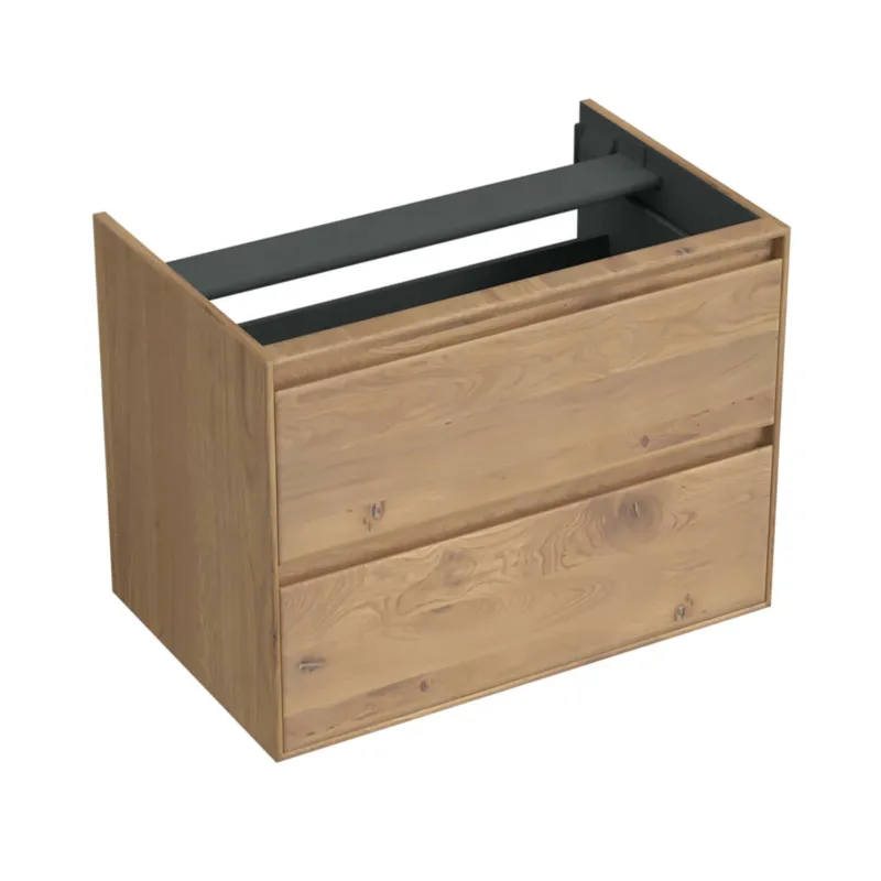 Onderkast Forzalaqua Reno 80x51x60 Cm 2 Lades Softclose Eiken Oyster Flitsaanbieding