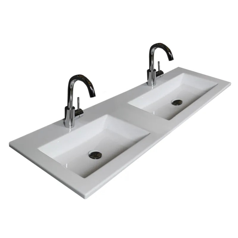 Badmeubelset Aquasplash Salt 120x46cm Greeploos 2 Lades Met Wastafel Scotch Oak Lage Kosten
