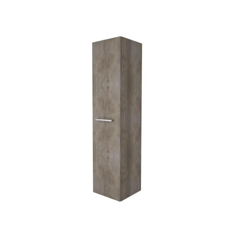 Kolomkast Aquasplash Salt 35x35x150cm 1 Deur Met Greep (Kleurkeuze) Scotch Oak Lage Kosten