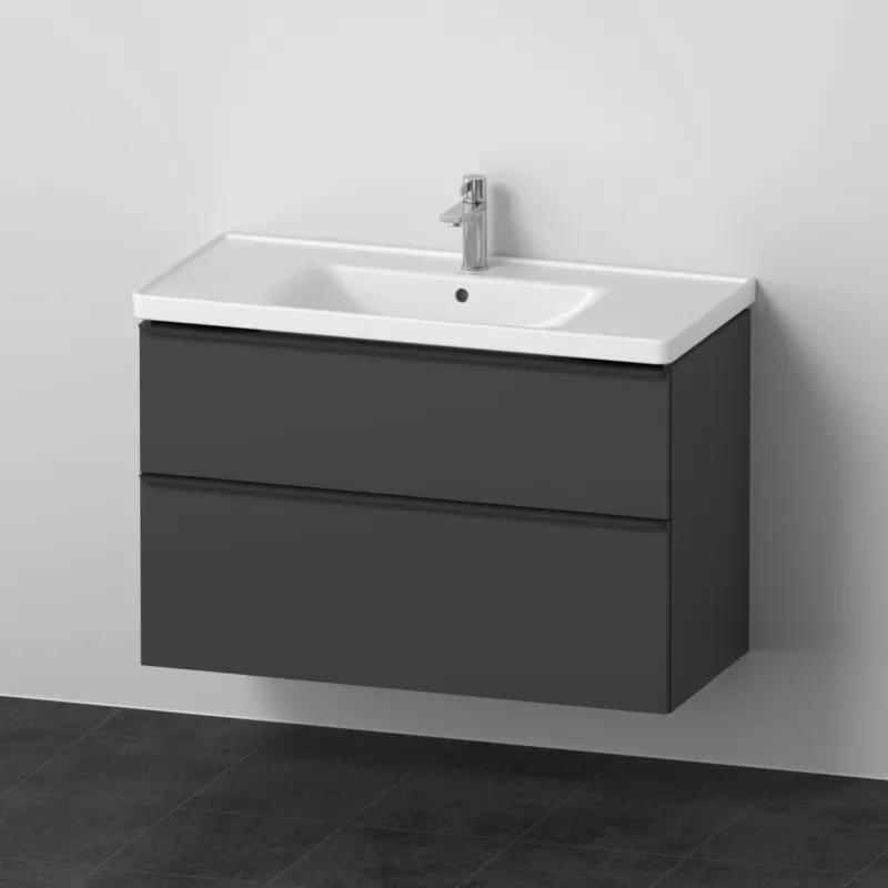 Badkamermeubelset Duravit D-Neo Wastafel Keramiek 100.5x48x62.5 cm Mat Grafiet Premium