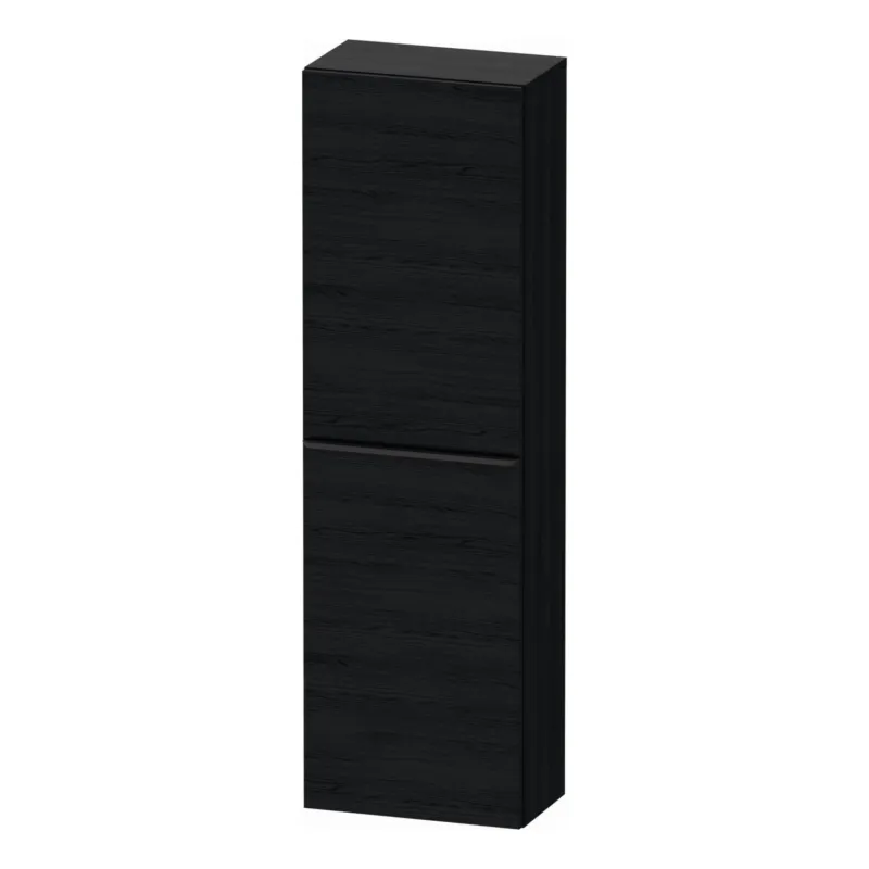 Hoge Kast Duravit D-Neo Kolomkast Wand 132 cm Linksdraaiend Mat Eiken Zwart Populair