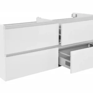 Onderkast Luna 120X47 Wit (4 Laden) Finale Uitverkoop