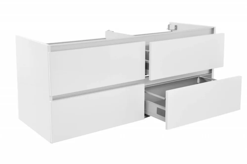 Onderkast Luna 120X47 Wit (4 Laden) Finale Uitverkoop